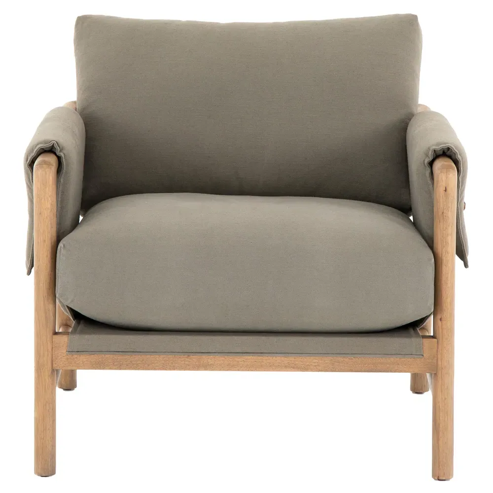 Damian Arm Chair - Olive, Parawood