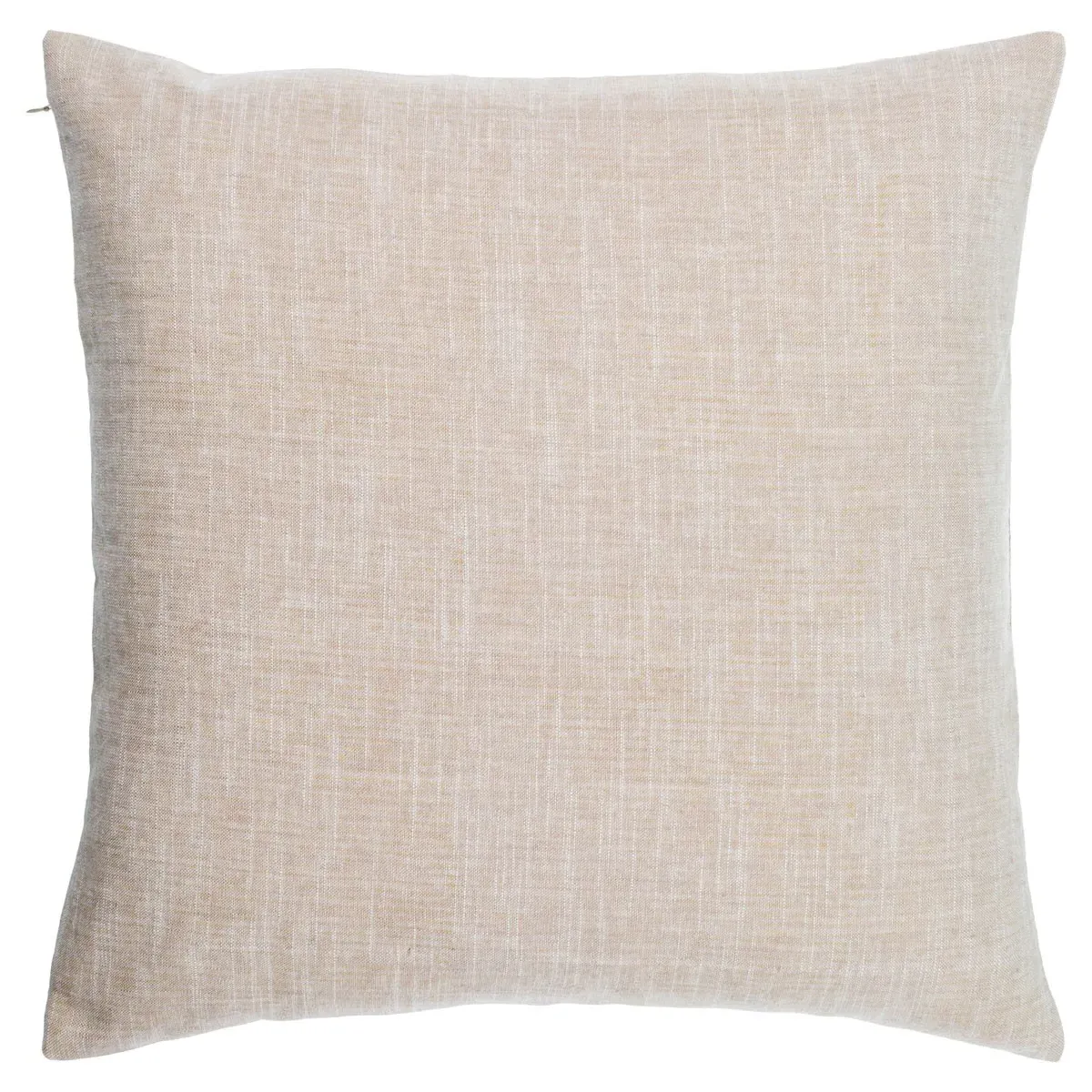 Damian Floral Throw Pillow - Cream, Linen