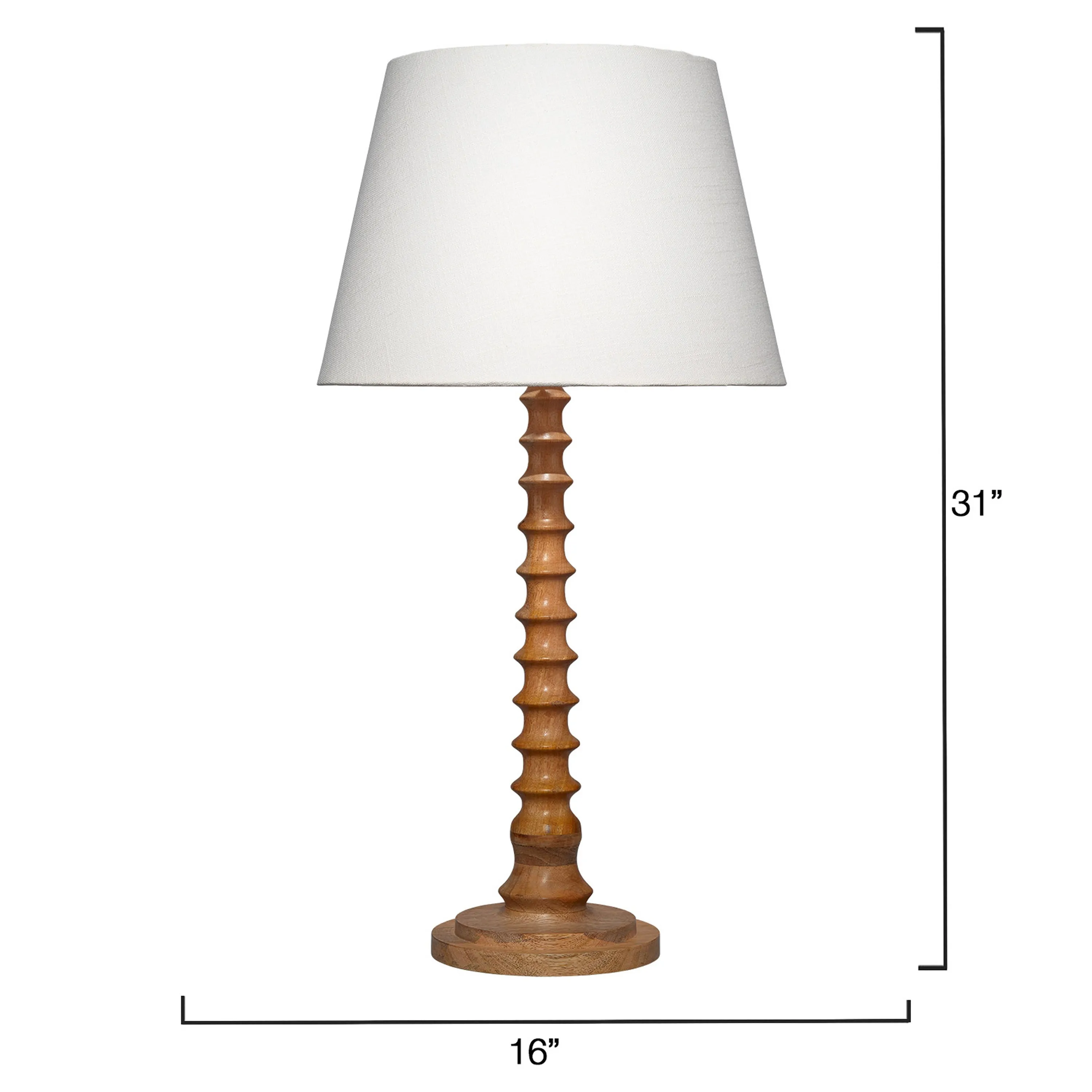 Dammara Buffet Table Lamp - Brown, Mango Wood
