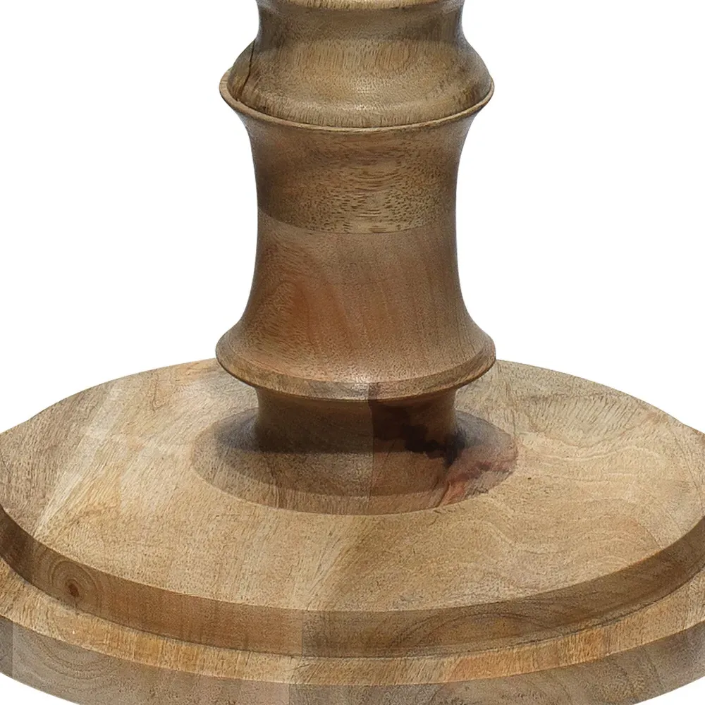 Dammara Column Floor Lamp - Brown, Mango Wood