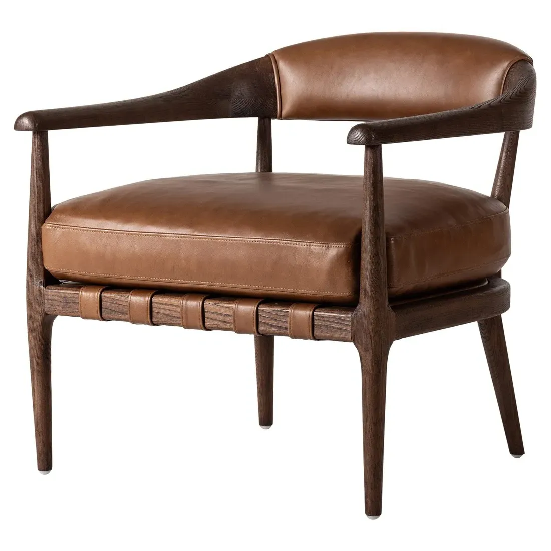 Dane Arm Chair - Chestnut, Leather image