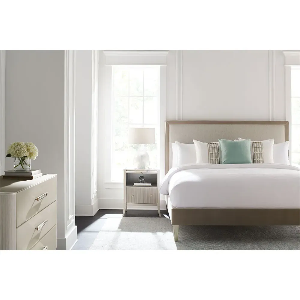 Danica 1 Drawer Nightstand - Cream, Birch Wood