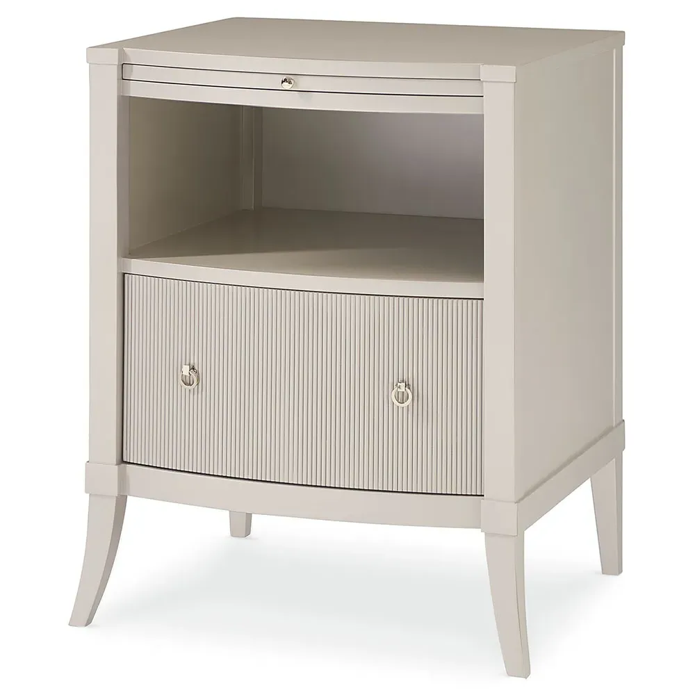 Danica 1 Drawer Nightstand - Cream, Birch Wood image