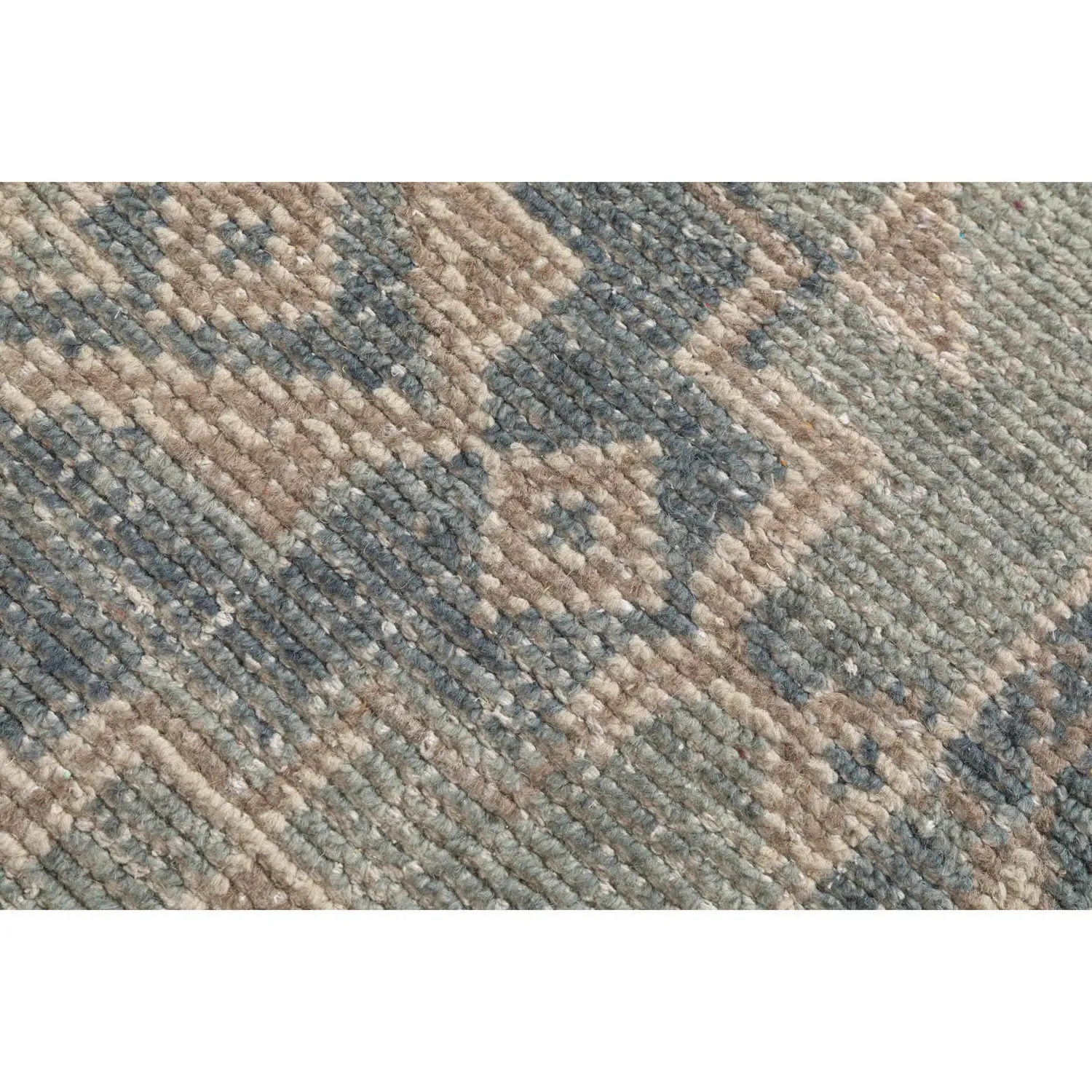Danica Medallion Patterned Hand Knotted Rug - Blue, Wool