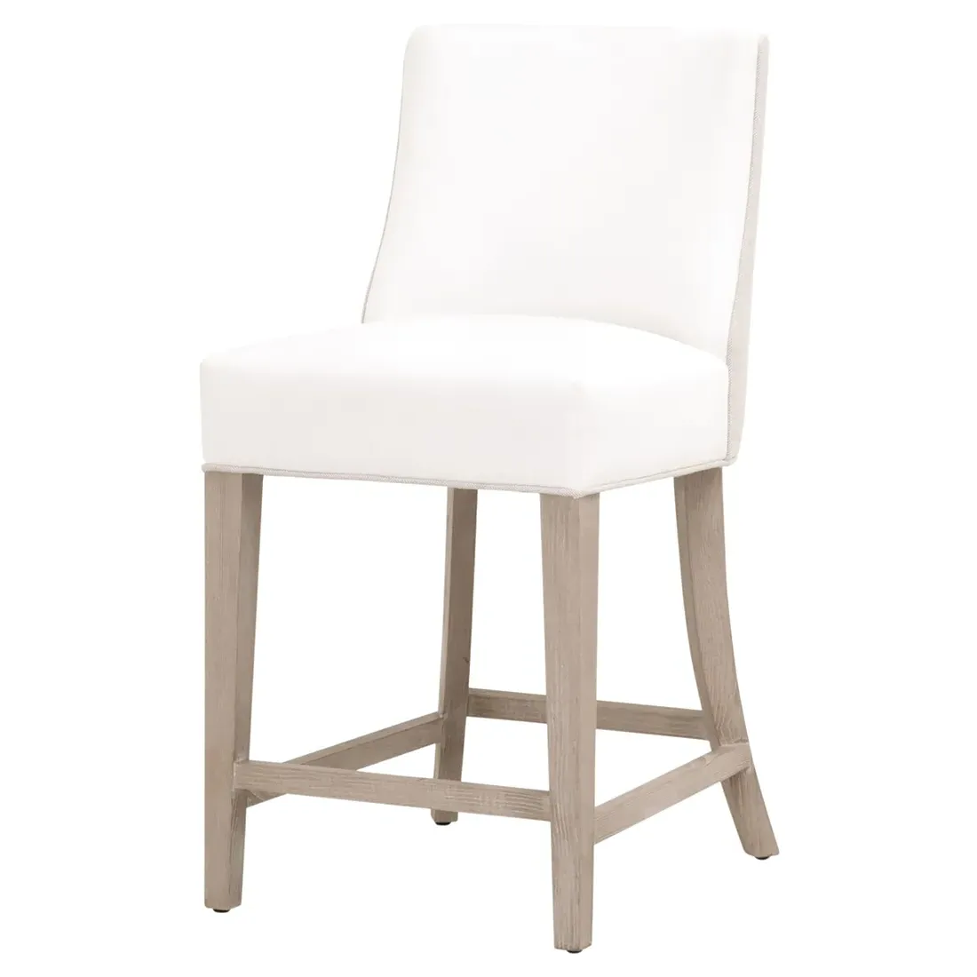 Daniel Counter Stool - White, Ash Wood