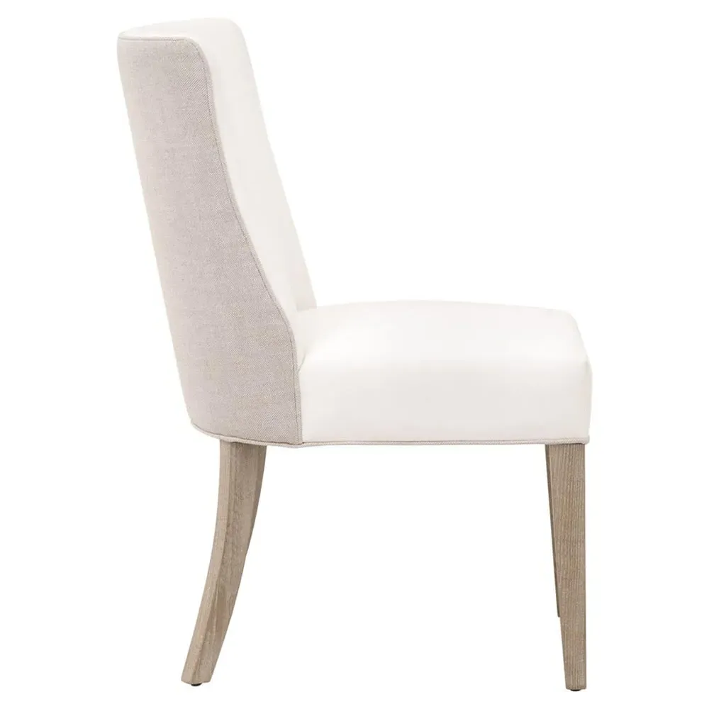 Daniel Dining Side Chair Set of 2 - White, Natural Grey Wood