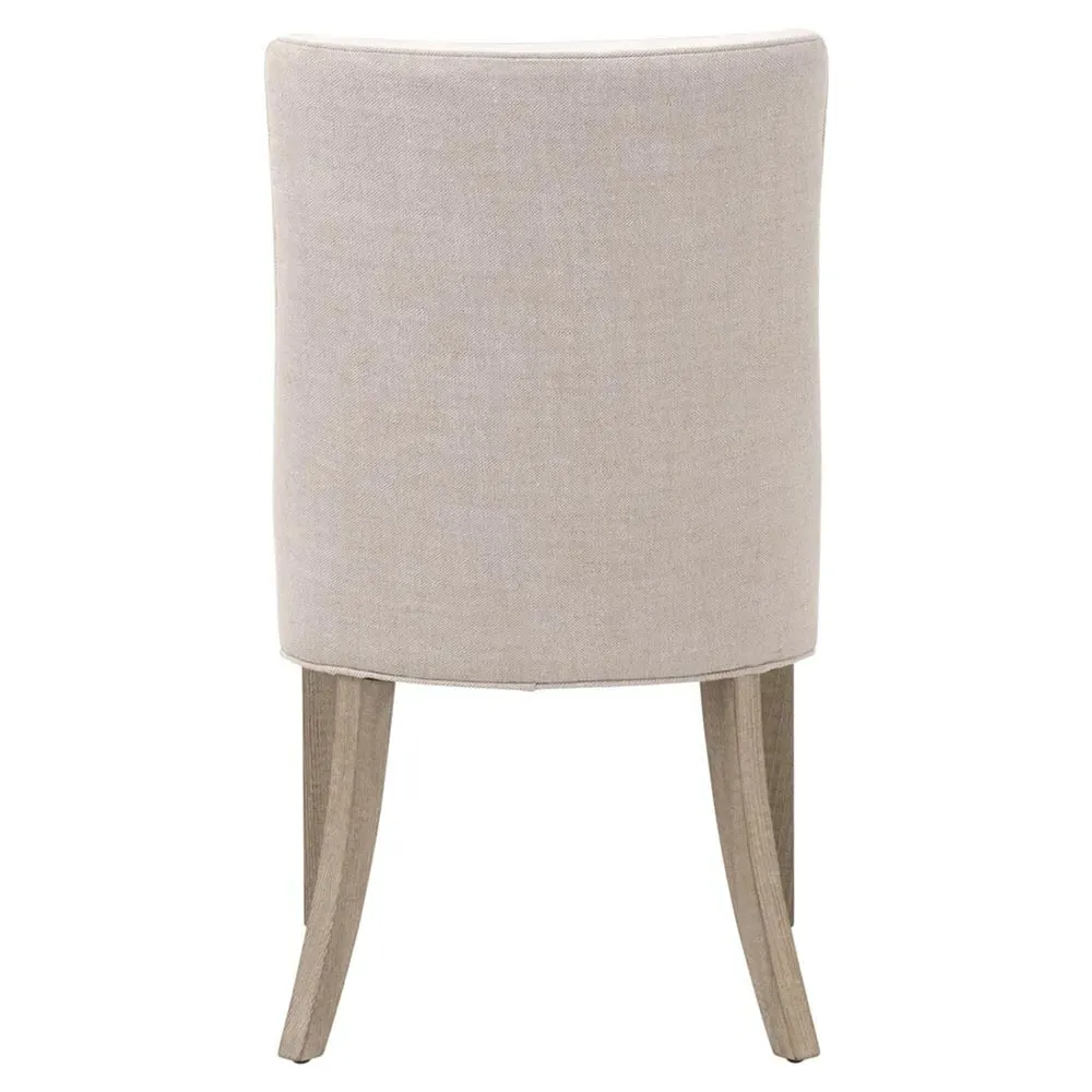 Daniel Dining Side Chair Set of 2 - White, Natural Grey Wood