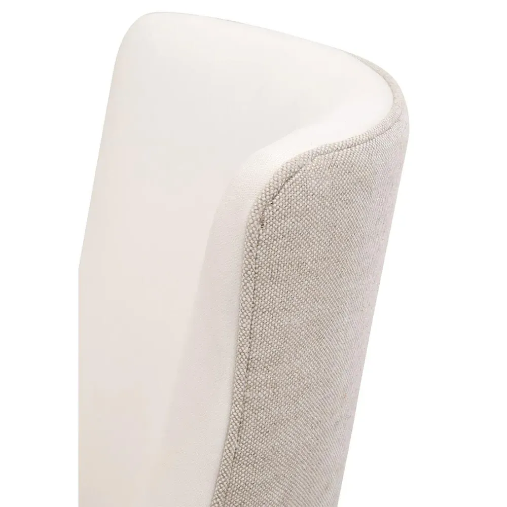 Daniel Dining Side Chair Set of 2 - White, Natural Grey Wood