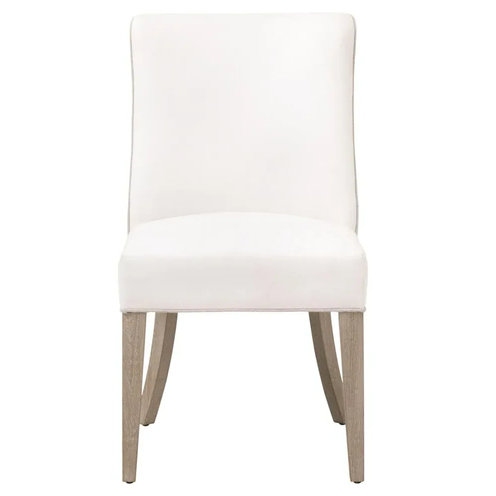 Daniel Dining Side Chair Set of 2 - White, Natural Grey Wood