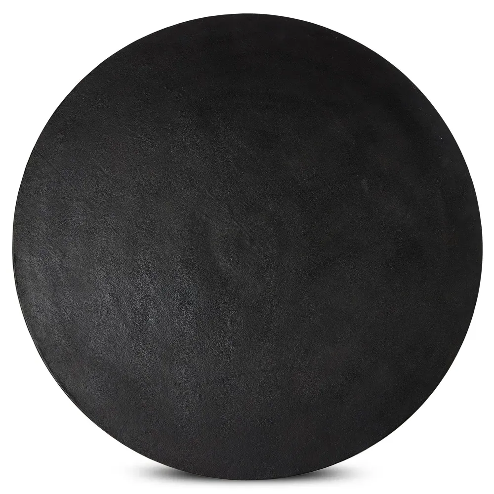 Daniel Round Bistro Dining Table - Black, Aluminum