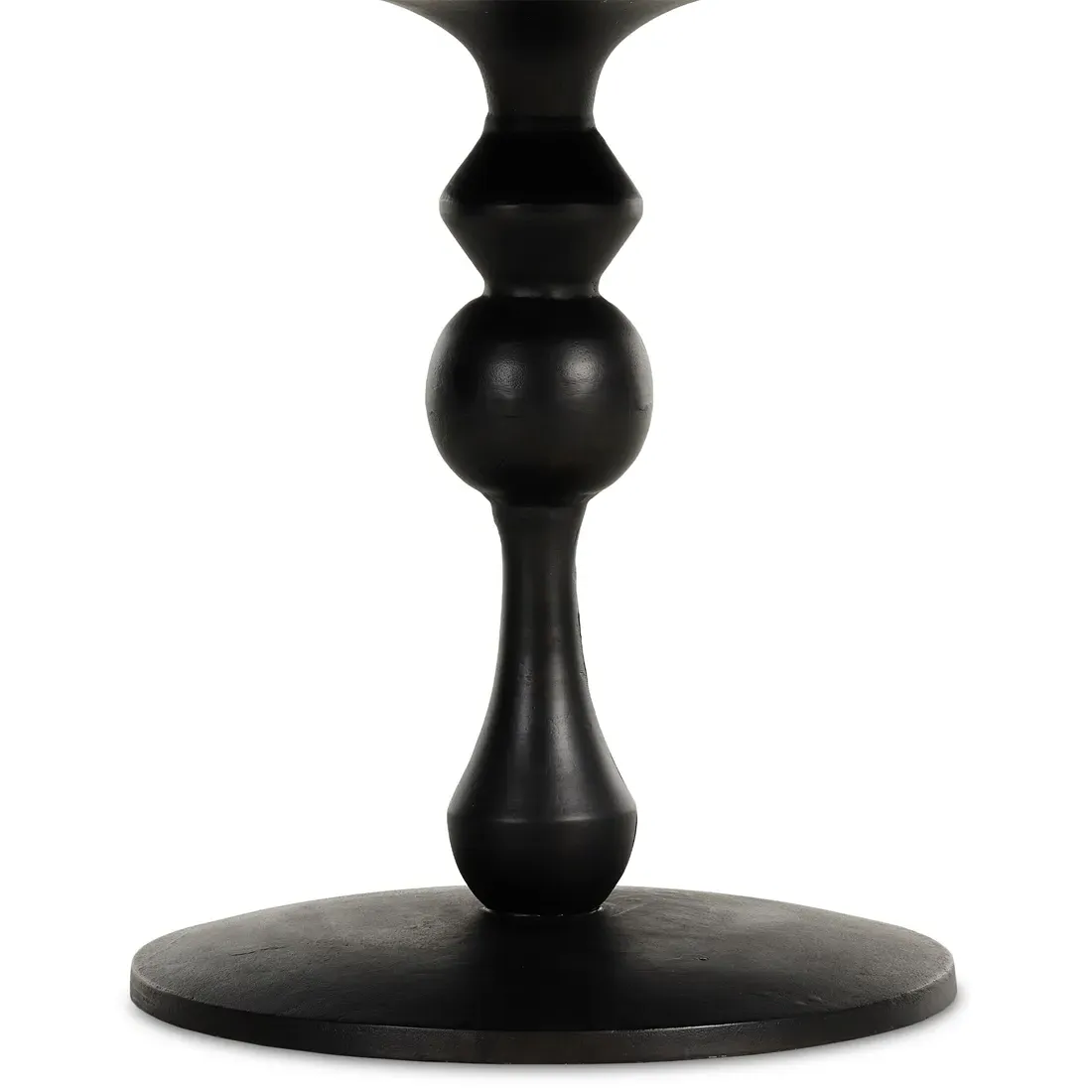 Daniel Round Bistro Dining Table - Black, Aluminum