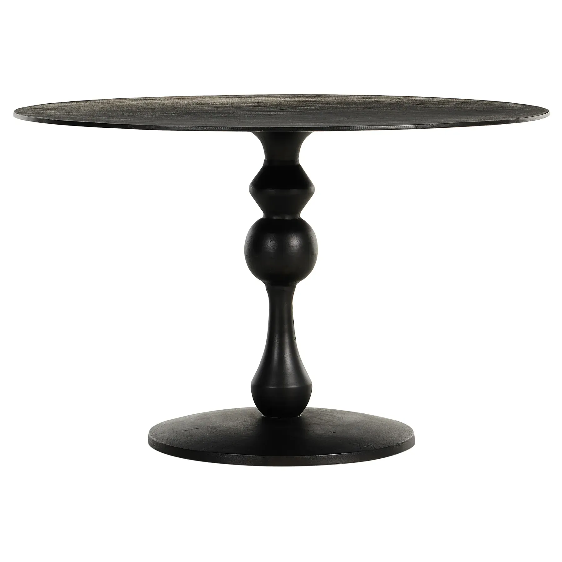 Daniel Round Bistro Dining Table - Black, Aluminum