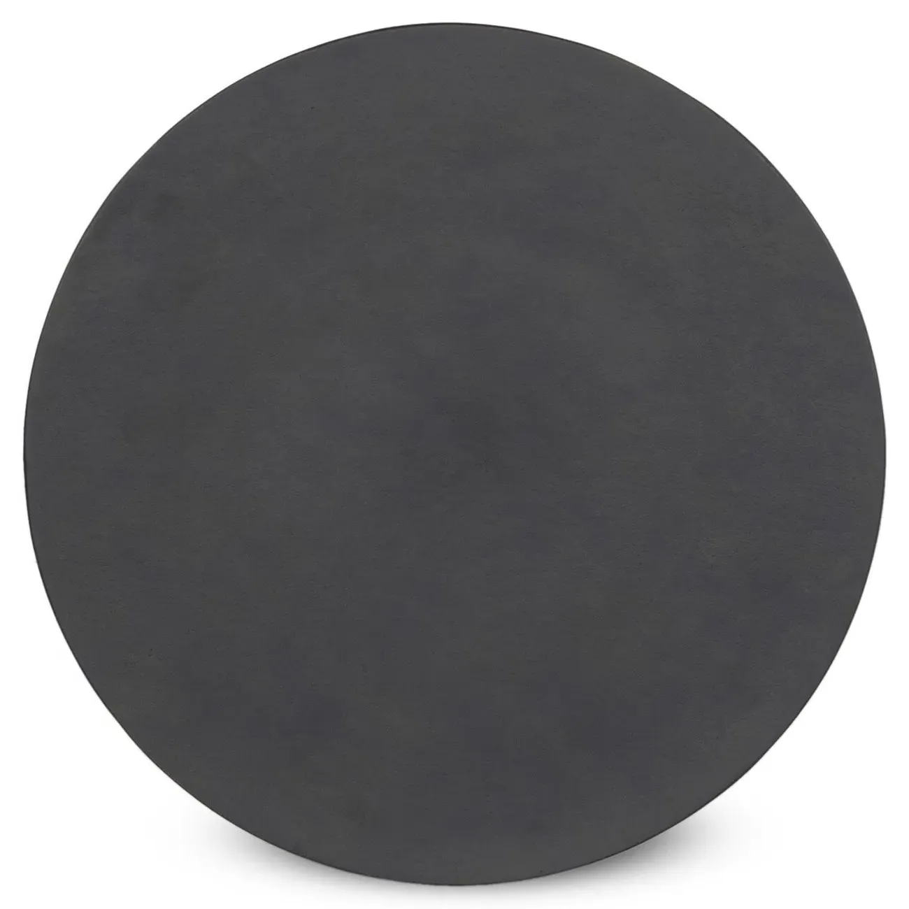 Daniel Round End Table - Black, Aluminum