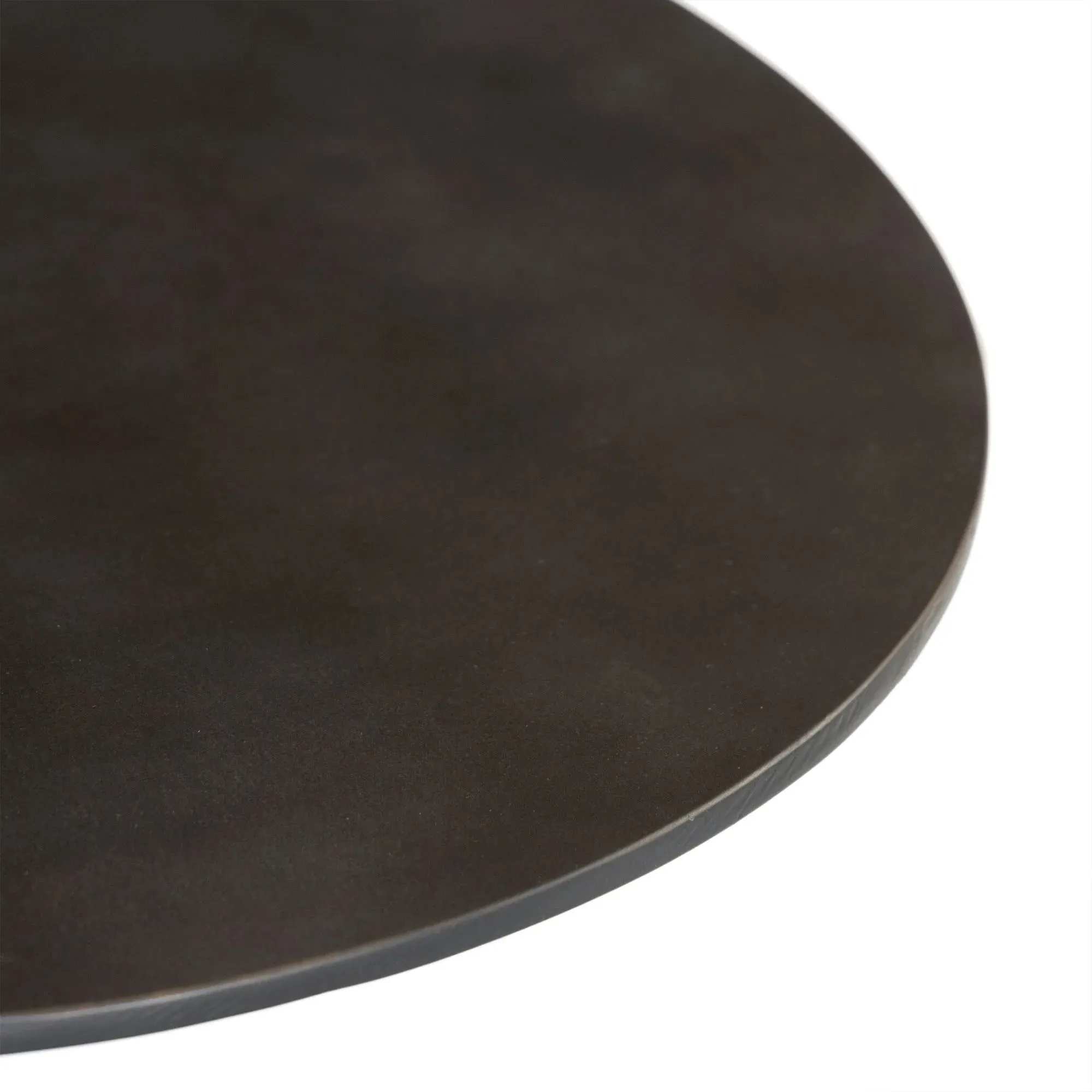 Daniel Round End Table - Black, Aluminum