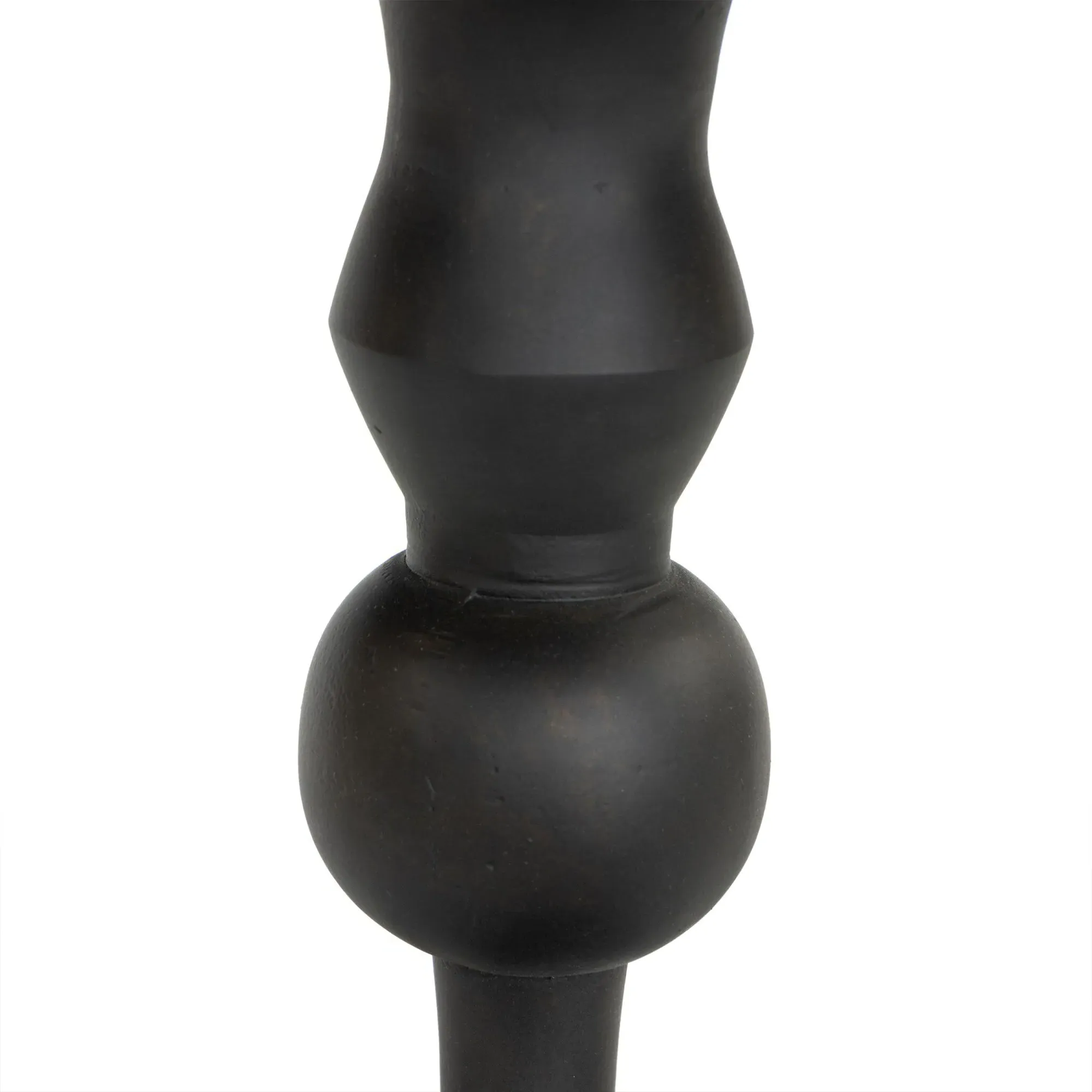 Daniel Round End Table - Black, Aluminum