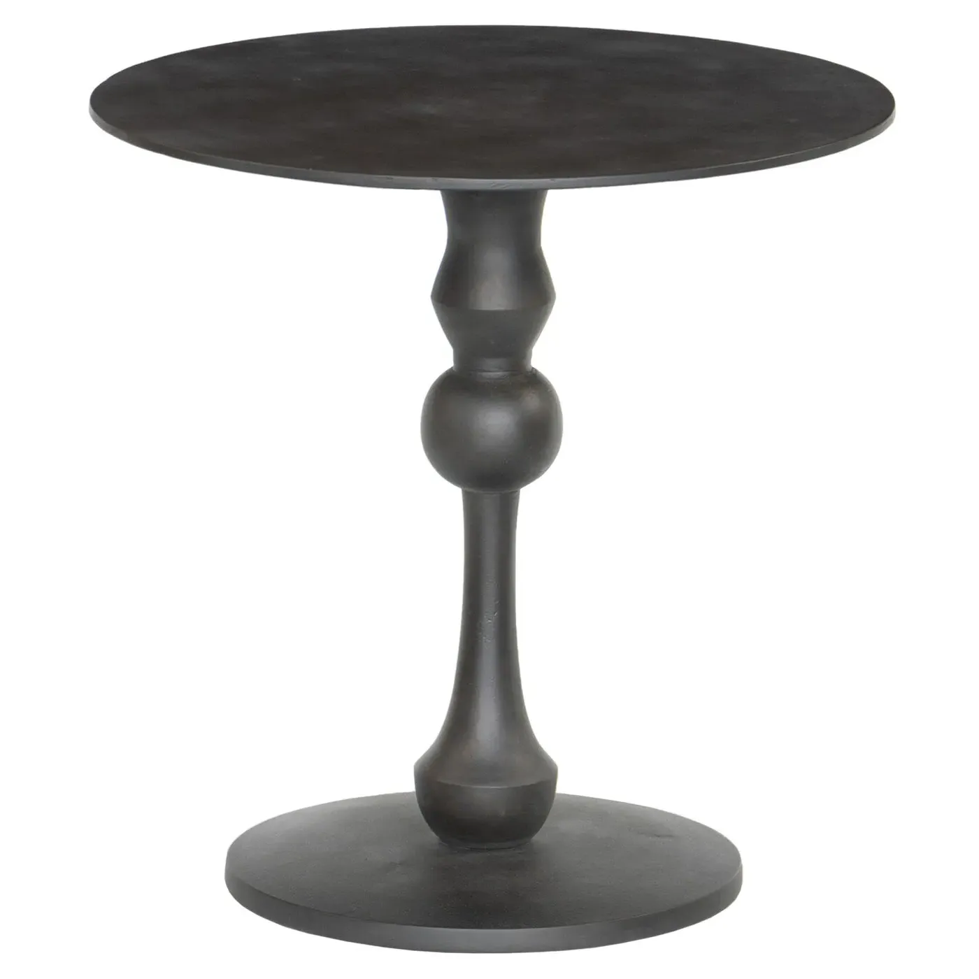 Daniel Round End Table - Black, Aluminum image