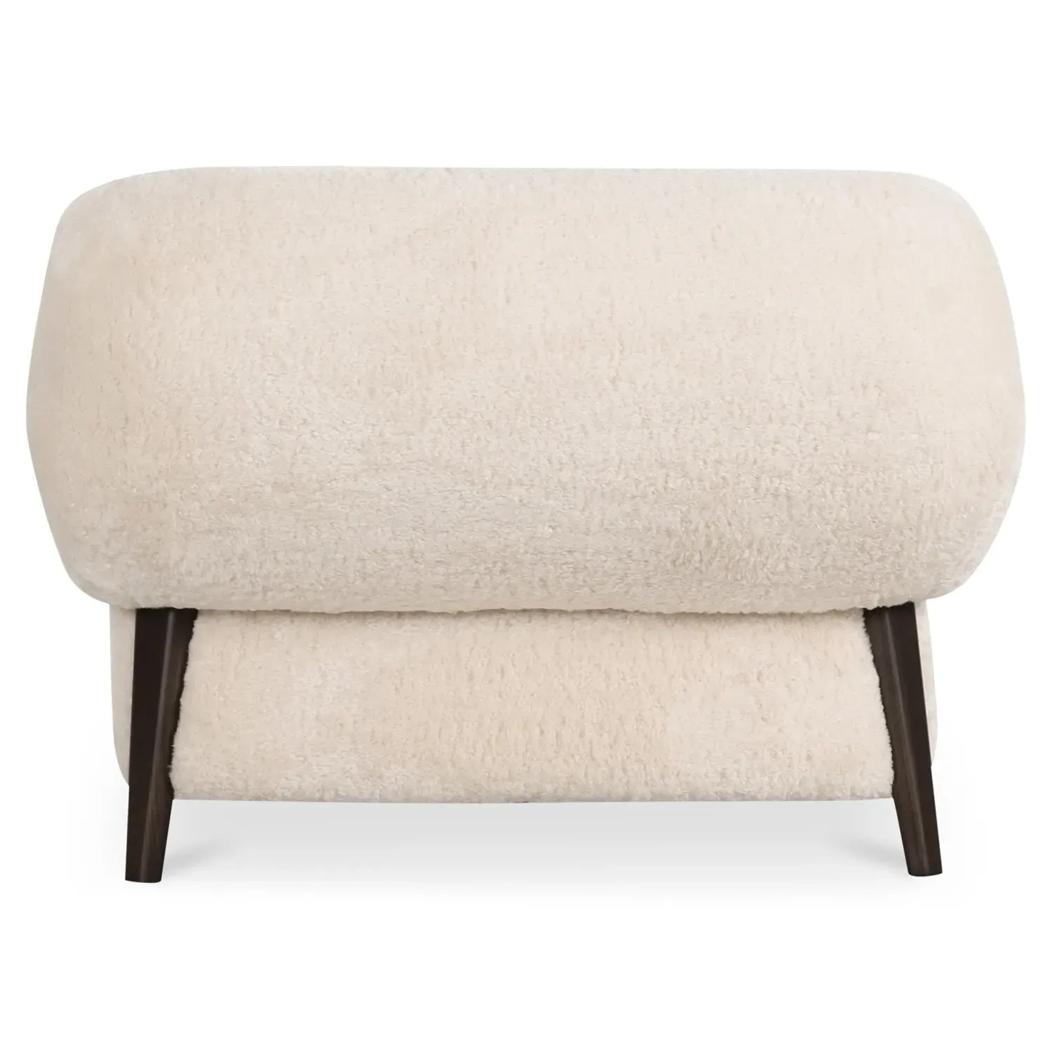 Danielle Lounge Chair - Cream, Faux Fur