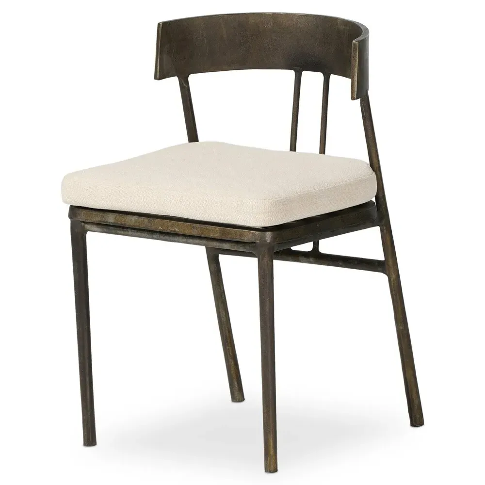 Danika Outdoor Dining Chair - Bronze, Aluminum