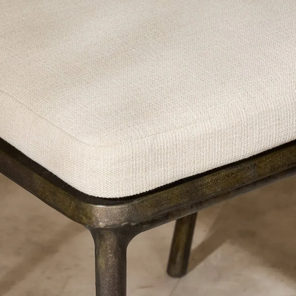 Danika Outdoor Dining Chair - Bronze, Aluminum