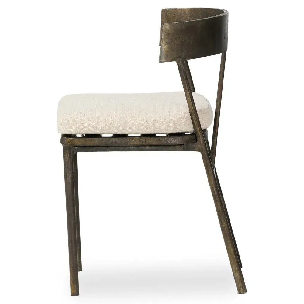 Danika Outdoor Dining Chair - Bronze, Aluminum