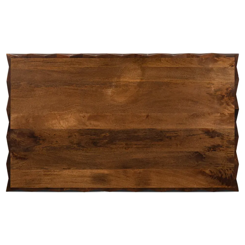 Danise Rectangular Block Coffee Table - Brown, Mango Wood