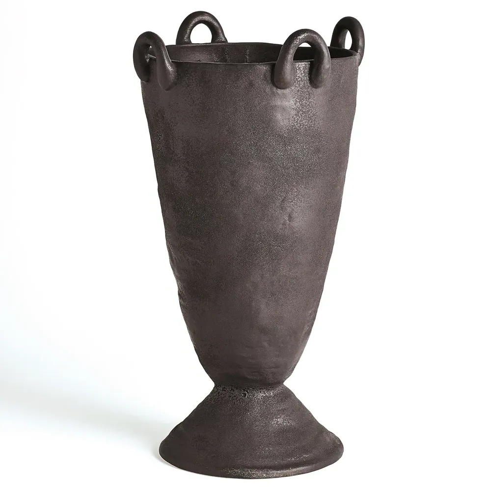 Dante Decorative Table Vase - Black, Ceramic