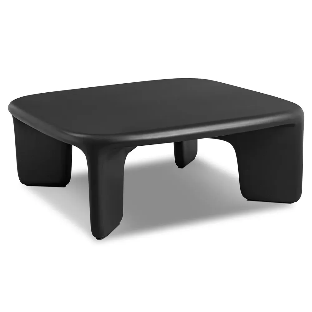 Dante Square Outdoor Coffee Table - Black, Concrete