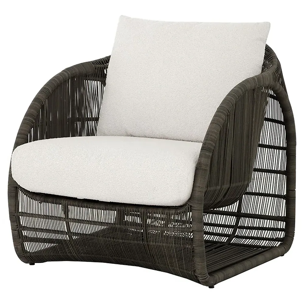 Danva Outdoor Lounge Chair - Cream, Boucle image