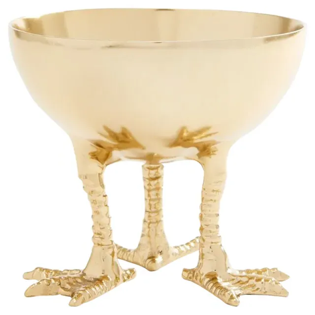 Daphne Hollywood Carved Decorative Bowl - Brass image