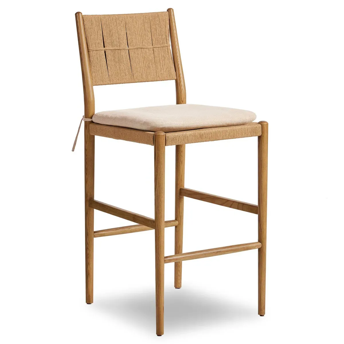 Dara Broadway Dune Bar Stool - Linen, Ash