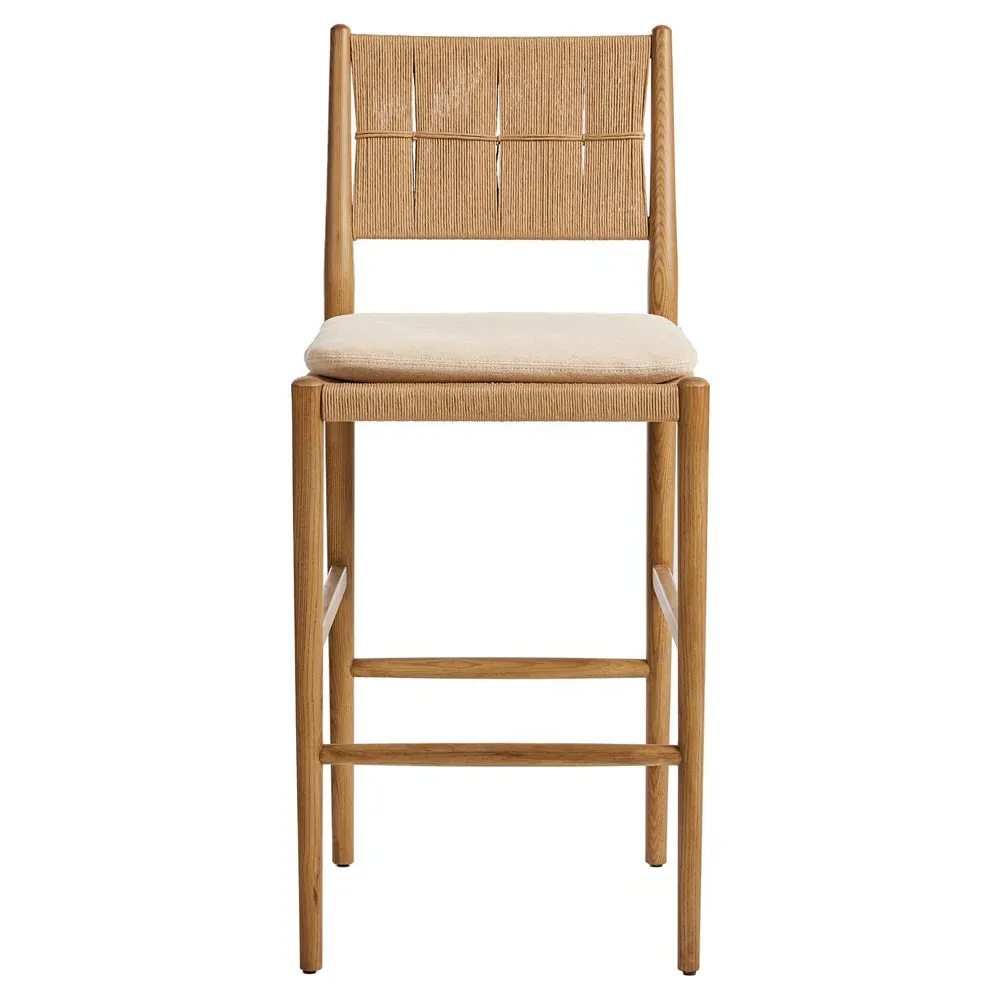 Dara Broadway Dune Bar Stool - Linen, Ash