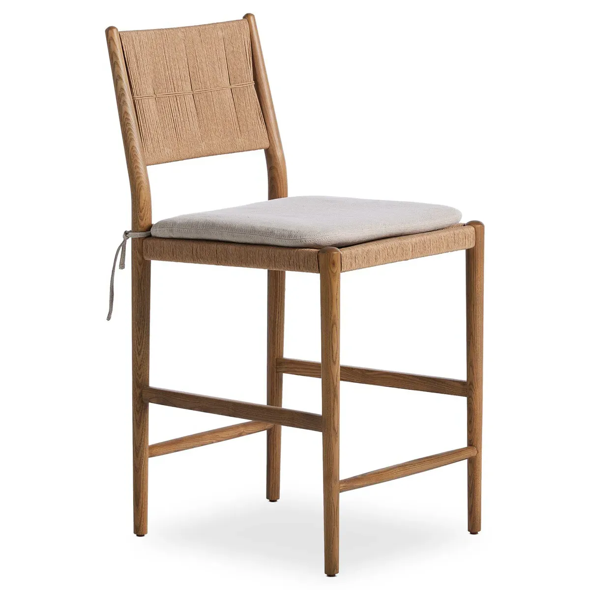 Dara Broadway Dune Counter Stool - Linen, Ash