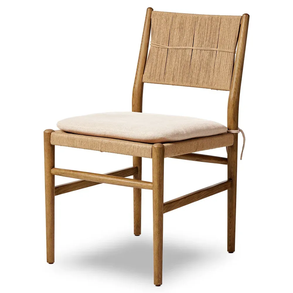 Dara Broadway Dune Dining Chair - Linen, Ash