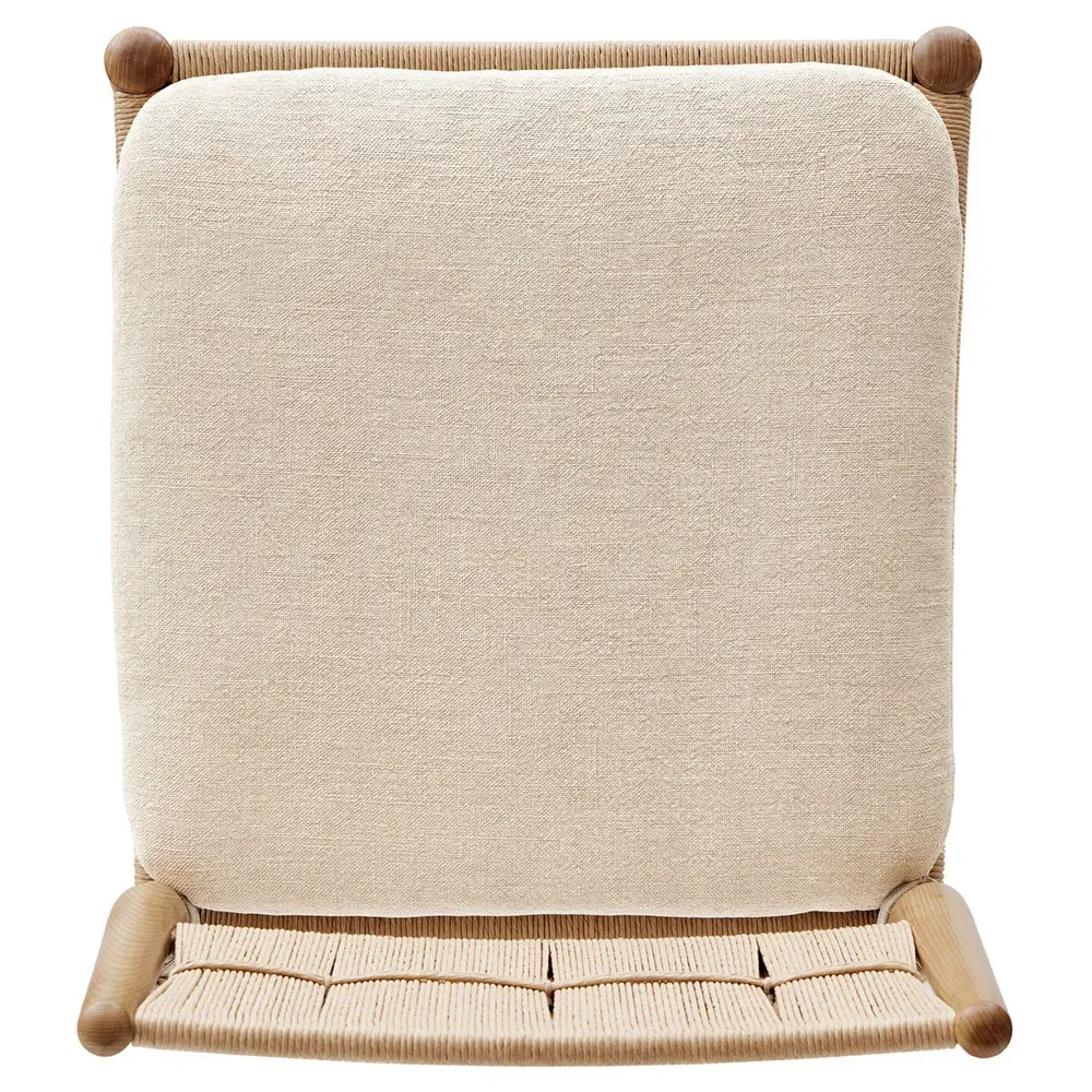 Dara Broadway Dune Dining Chair - Linen, Ash