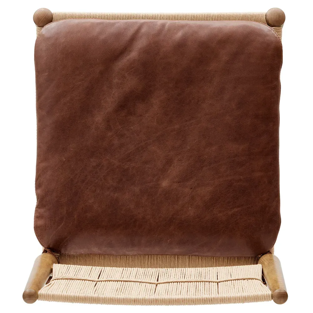 Dara Dining Chair with Leather Cushion - Dulane Mahogany, Ash