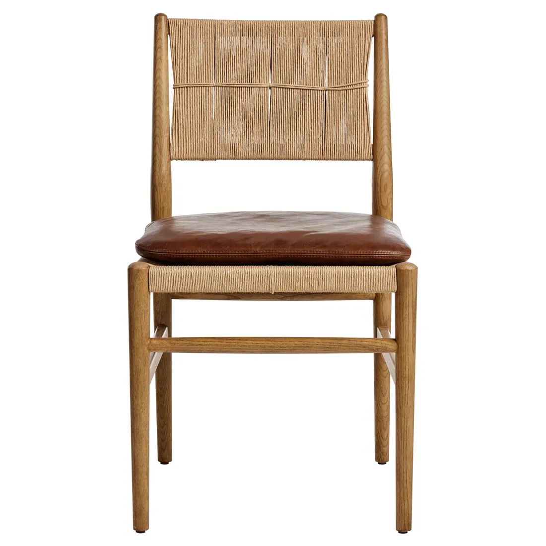 Dara Dining Chair with Leather Cushion - Dulane Mahogany, Ash image