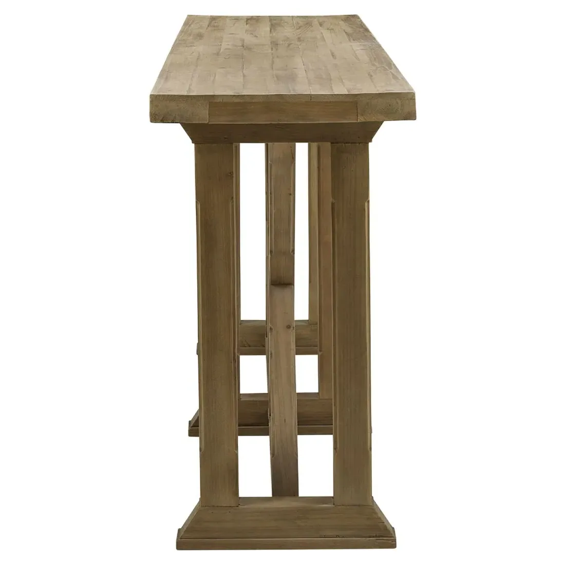 Darci Rectangular Console Table - Brown, Reclaimed Wood