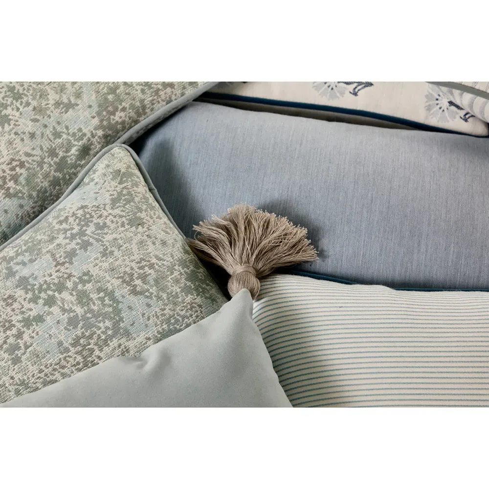 Darcy Floral Indoor Outdoor Throw Pillow - Blue, Acrylic