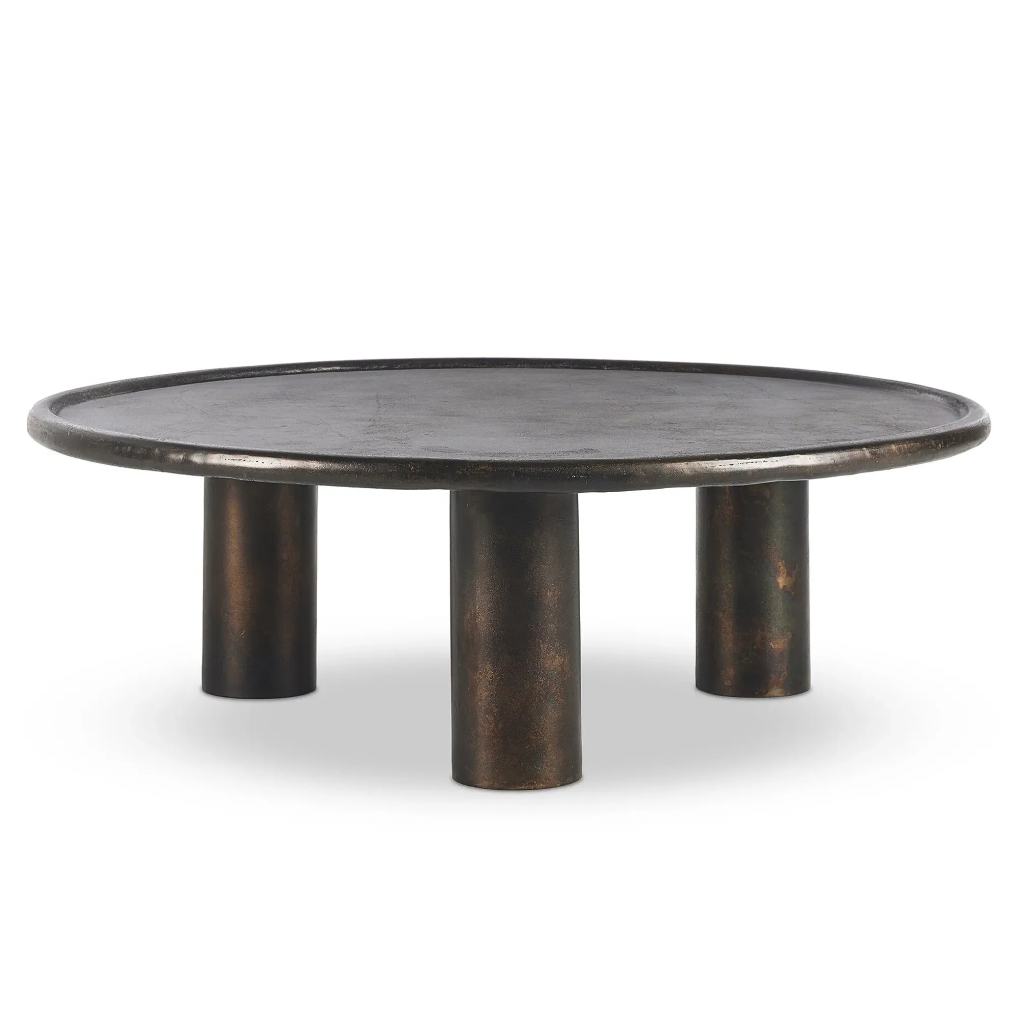 Dario Round Coffee Table - Bronze, Aluminum