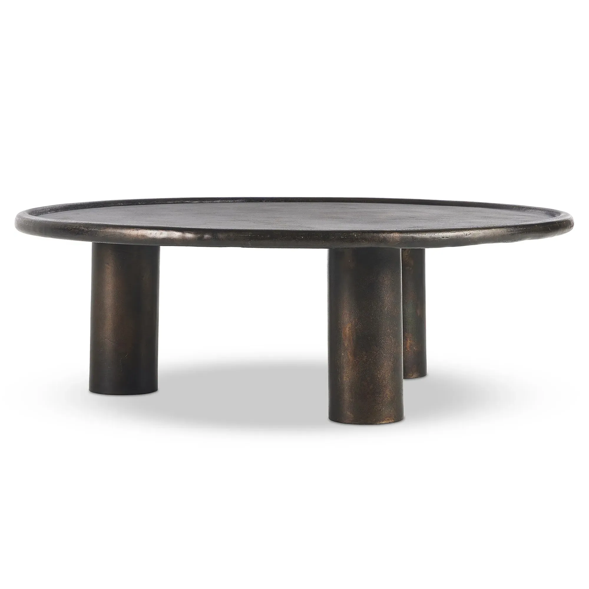 Dario Round Coffee Table - Bronze, Aluminum