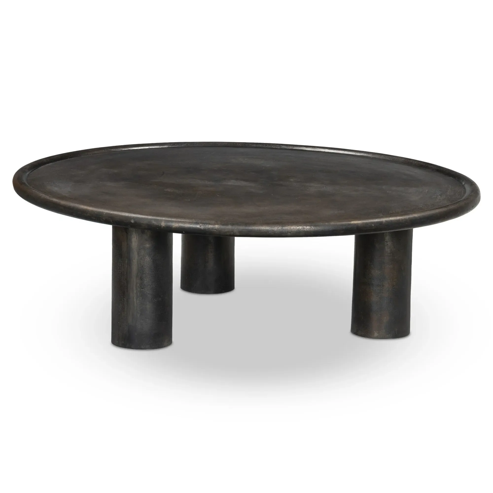 Dario Round Coffee Table - Bronze, Aluminum