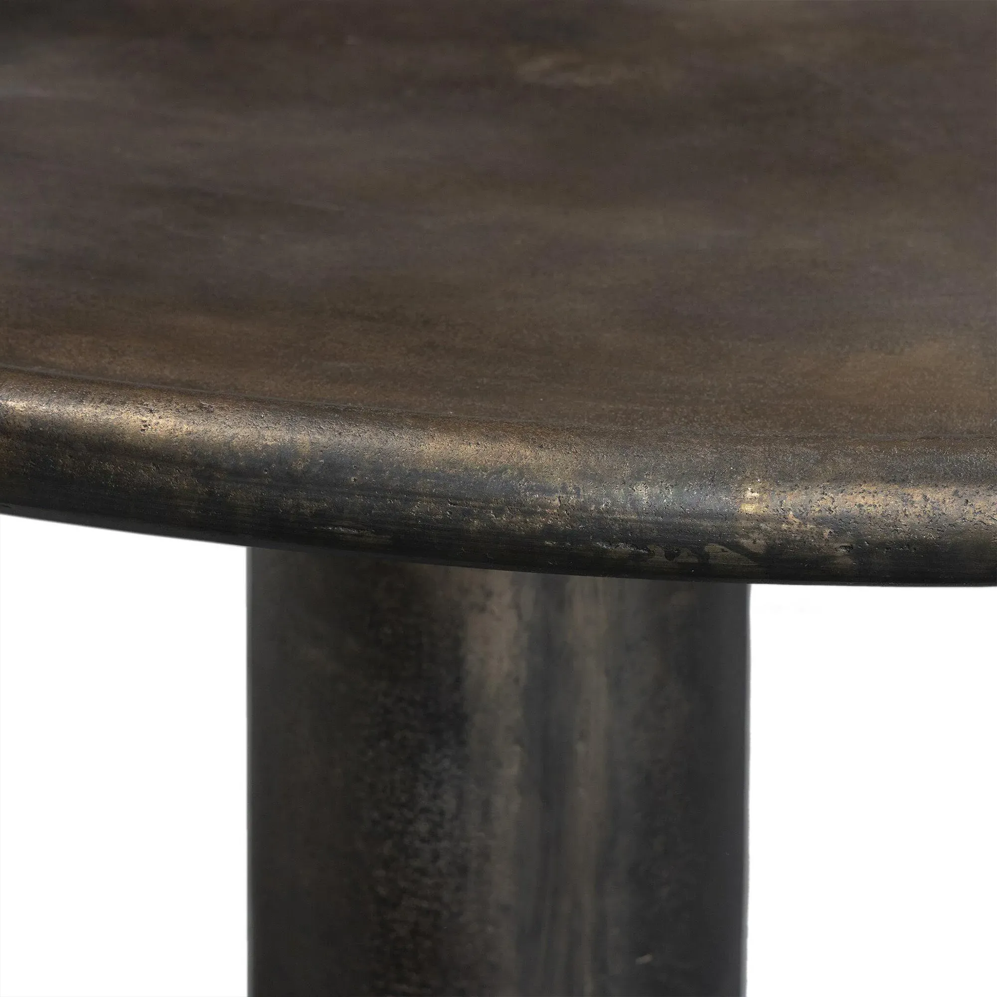 Dario Round Coffee Table - Bronze, Aluminum