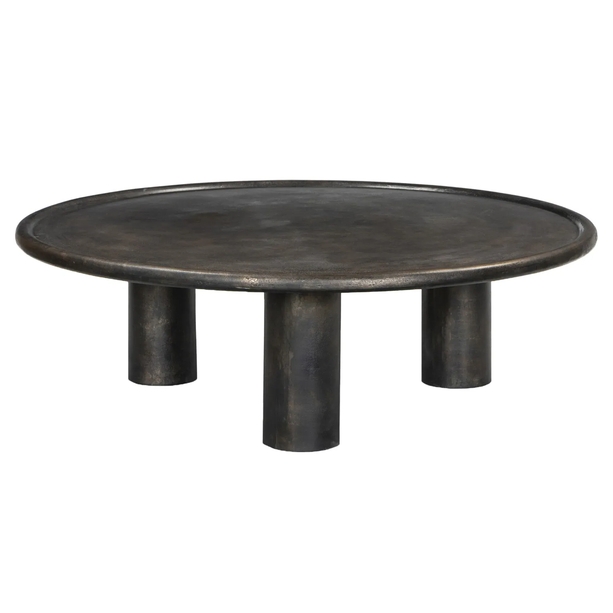 Dario Round Coffee Table - Bronze, Aluminum