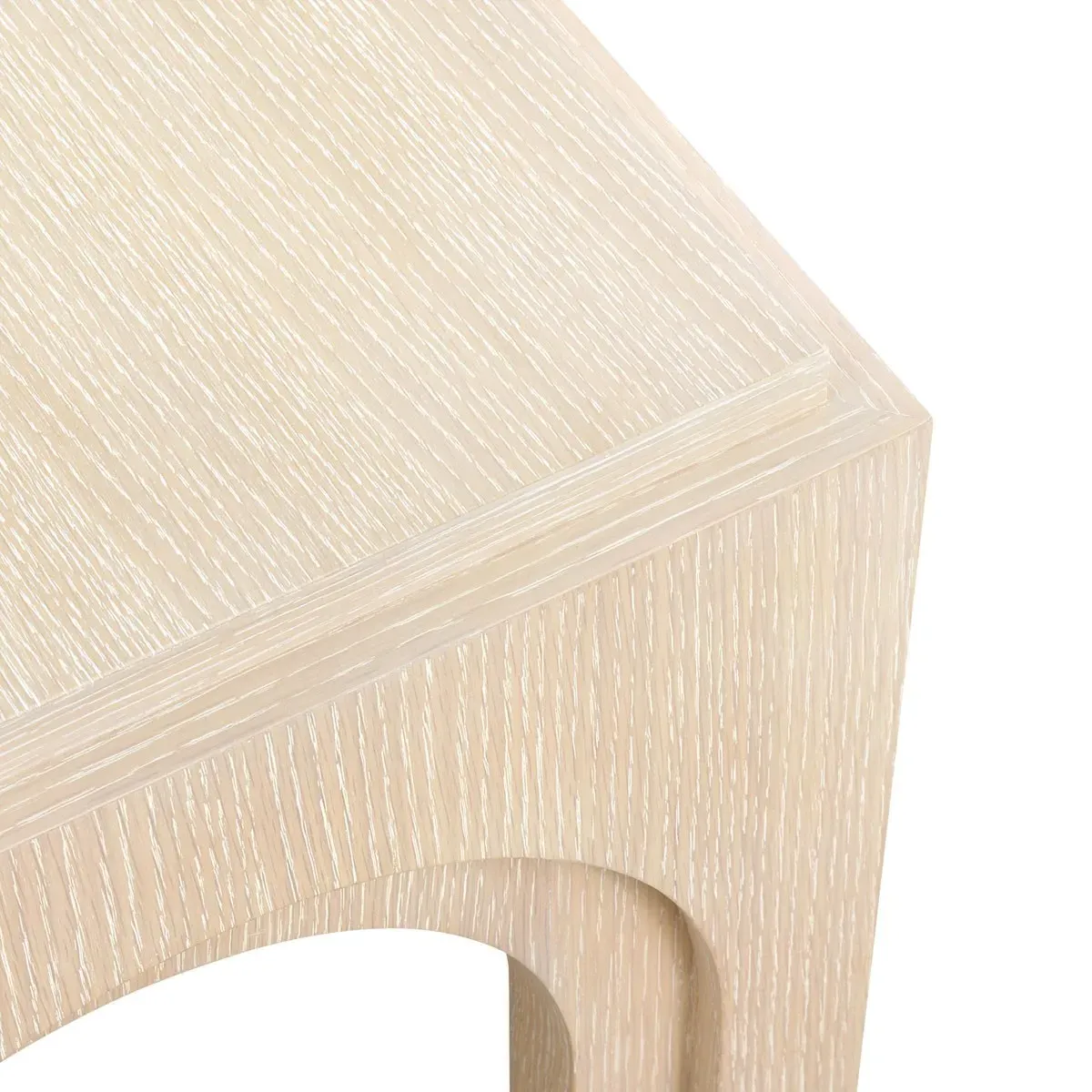 Dario Square Side Table - Sand, Cerused Oak