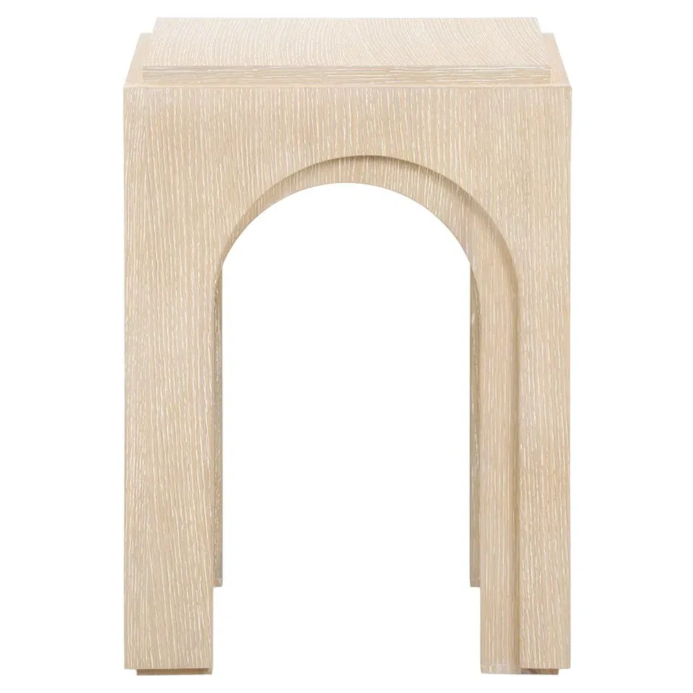 Dario Square Side Table - Sand, Cerused Oak image