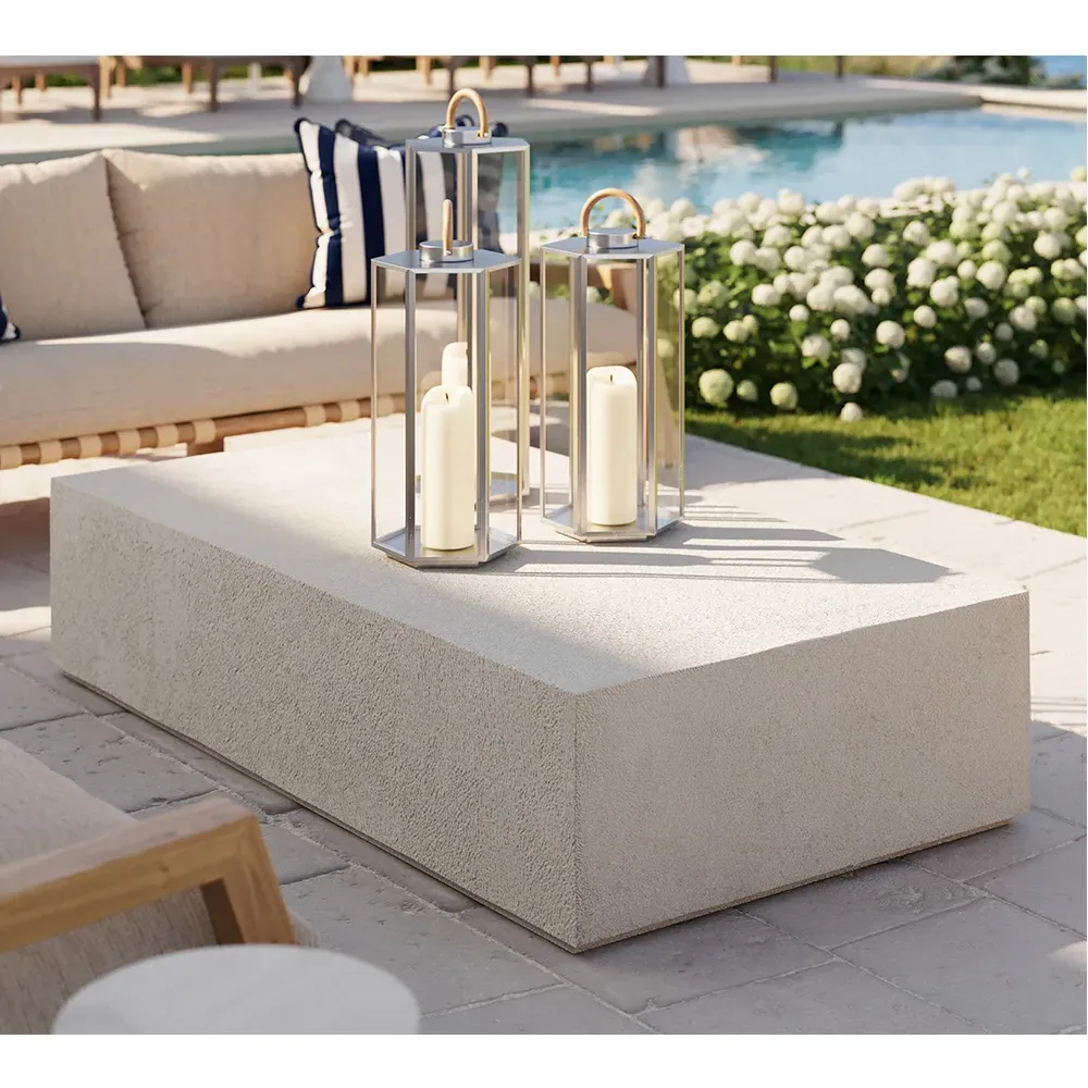 Daryl Large Lantern Candleholder - Silver, Stainless Steel