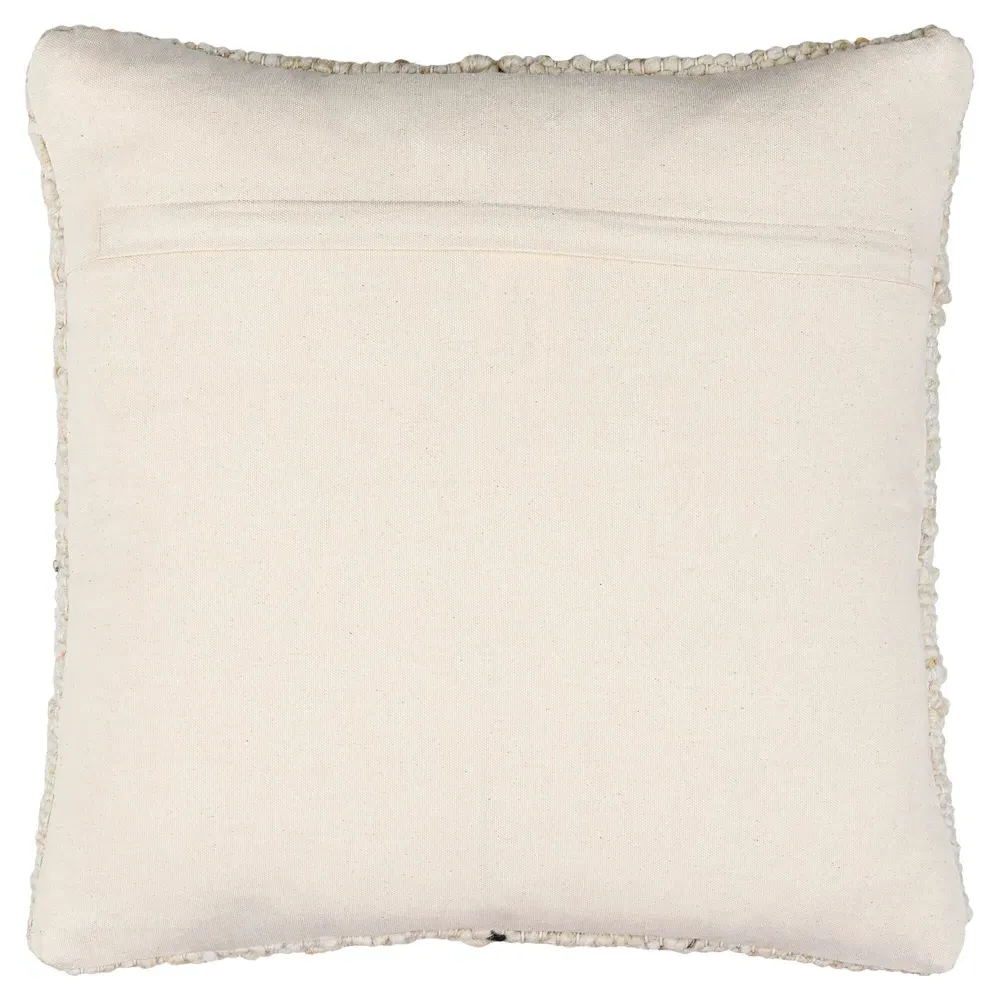 Davi Global Bazaar Paneled Accent Pillow - Beige, Wool