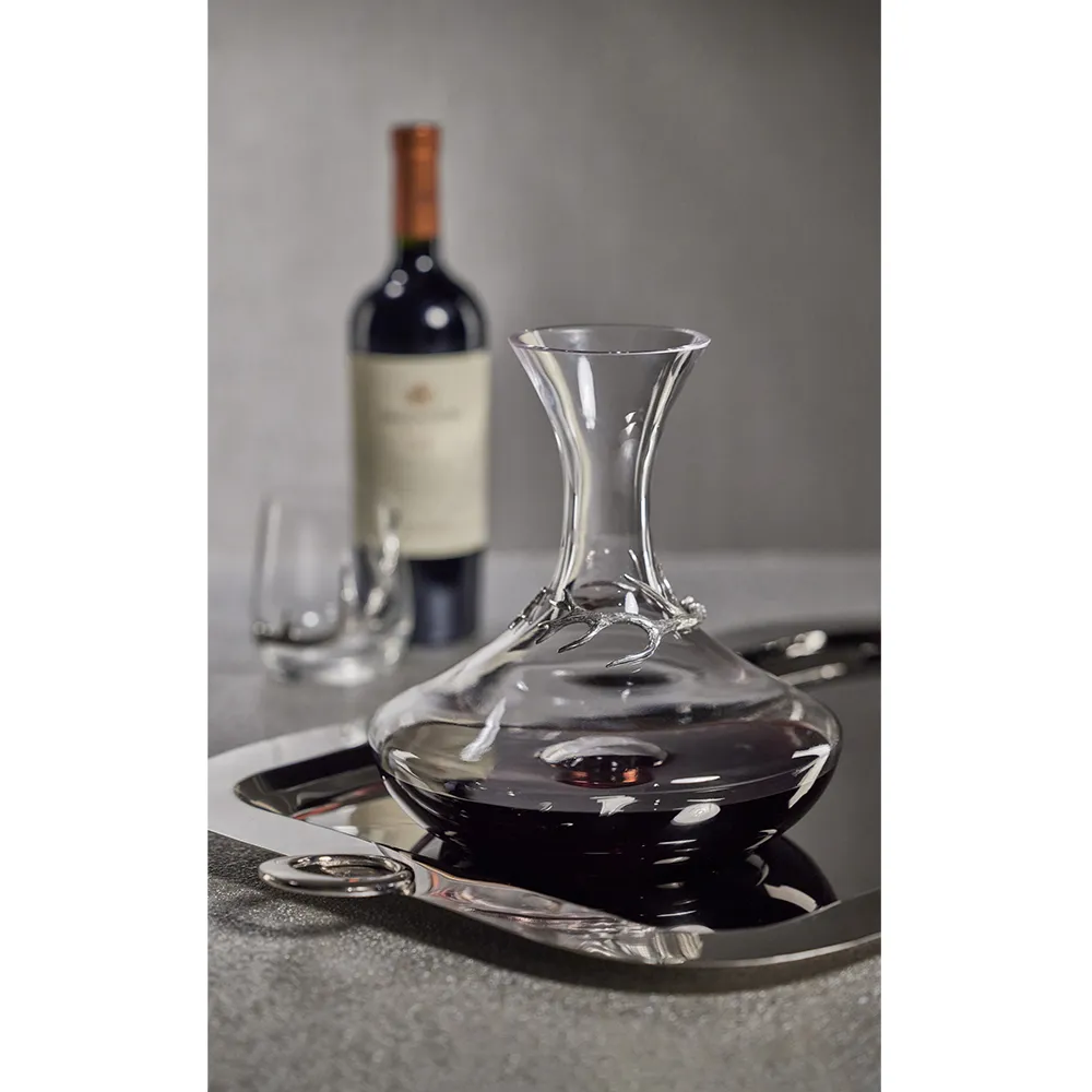 David Antler Accent Decanter - Clear, Glass