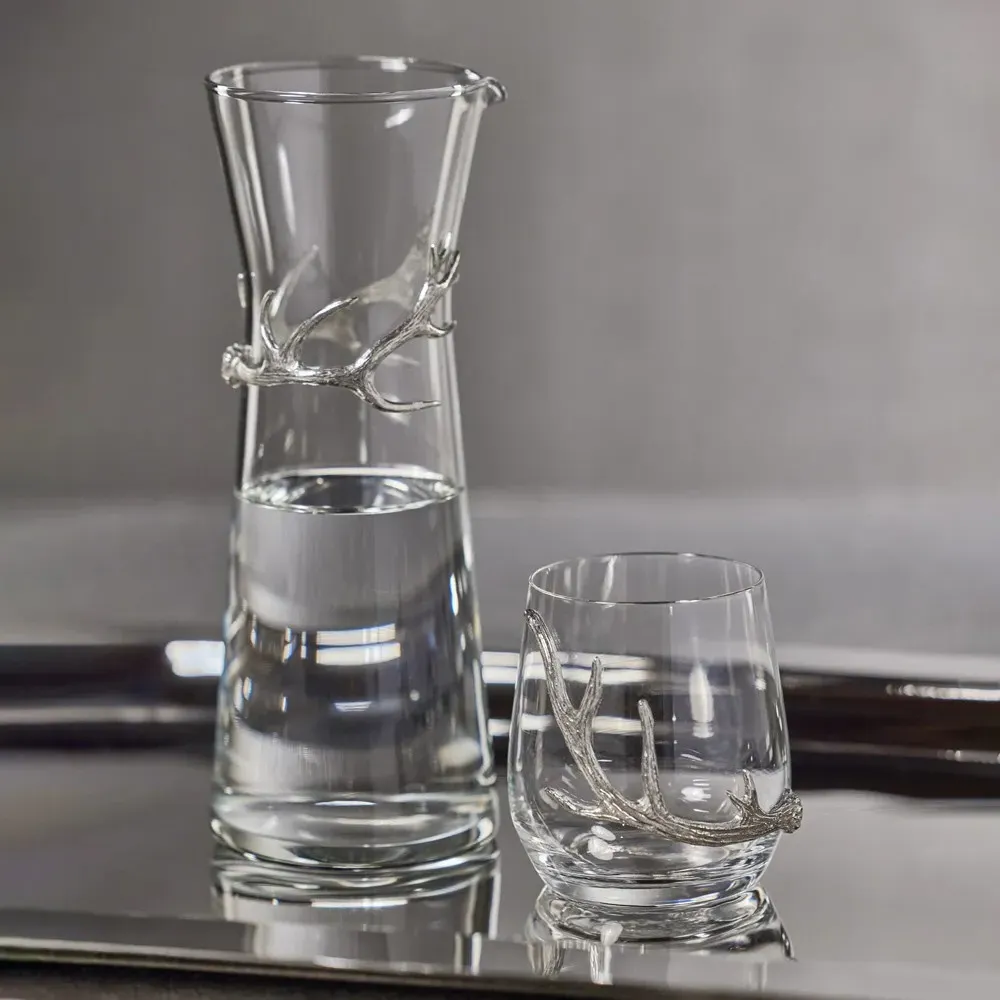 David Antler Stemless Glass Set - Clear, Glass