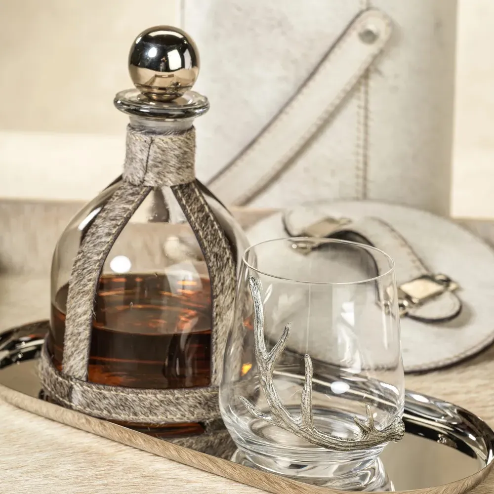 David Antler Stemless Glass Set - Clear, Glass